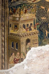 St. Maria i klaverkirken, Loreto Aprutino, Abruzzo, Italien,